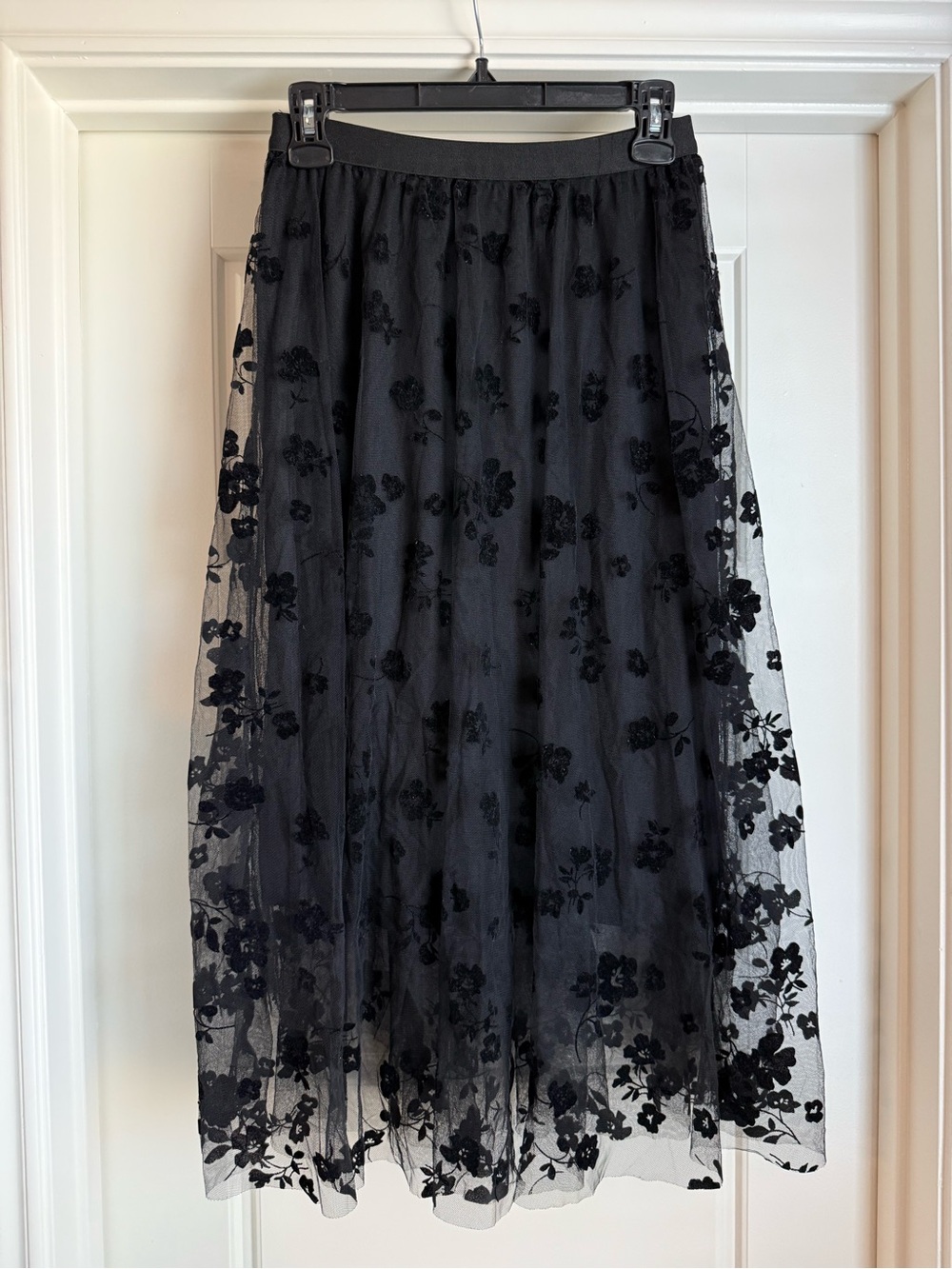 Tulle Floral Midi Skirt - Picture 2 of 6